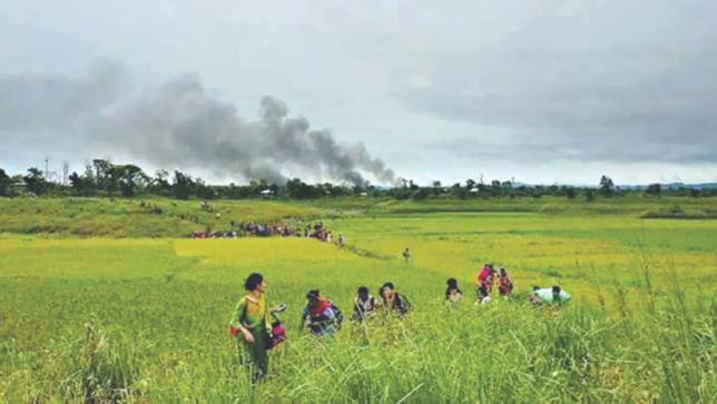 Longadu people fleeing Muslim settler attack