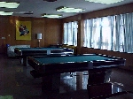 the pool tables in the lounge