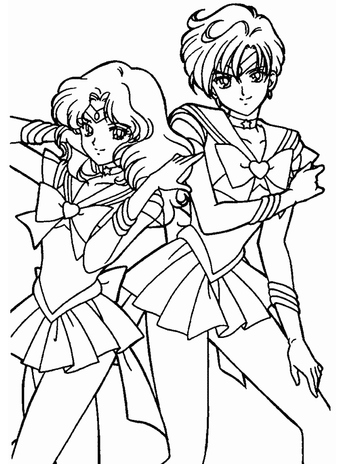 sailor neptune coloring pages - photo #33