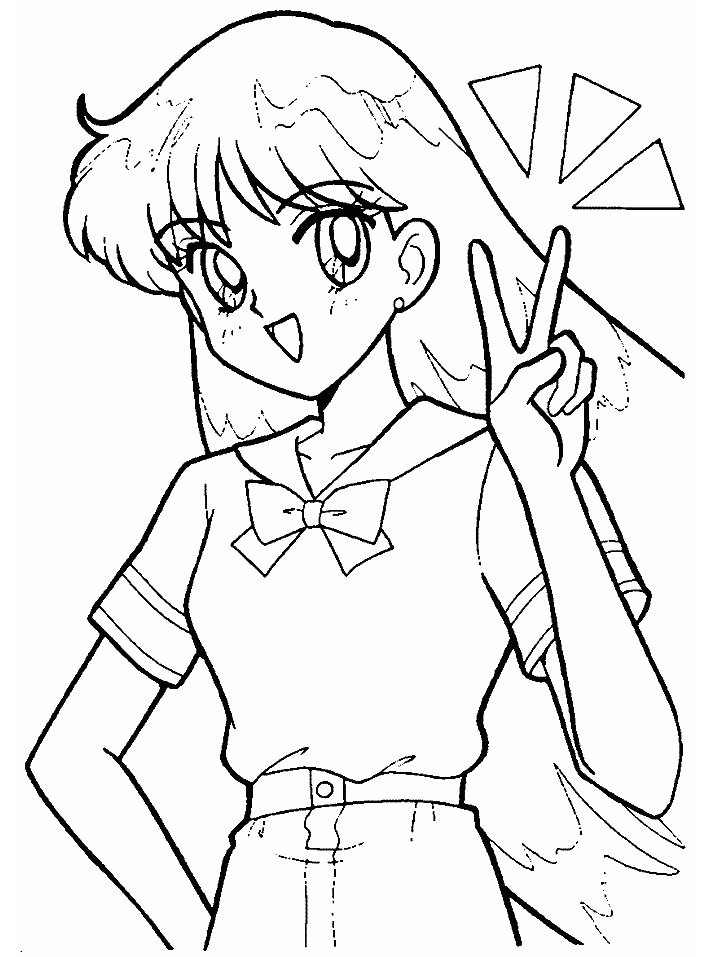sailor mars coloring pages anime - photo #24