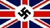 A Union Jack with a Swastika in, pictured yesterday.