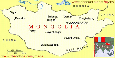 {Mongolia Map}