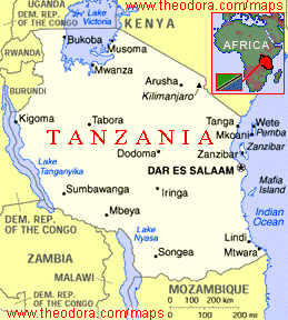 {Tanzania Map}