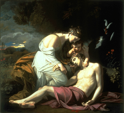 Venus Lamenting the Death of Adonis, by Benjamin West