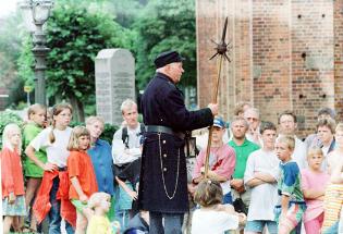 Every night the summer through, there are free Night watchman tours in the beautiful, old town