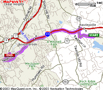 this is a map from I-84 West