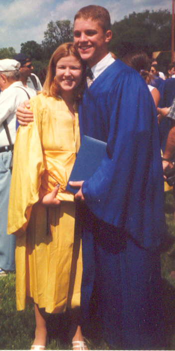 Jessica and Ryan at their highschool graduation