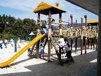 American school of Cozumel playground area