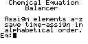 Chemical Equation Balancer screenshot