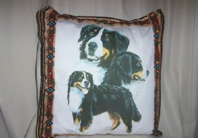 Soft pillow with 3 Berners
