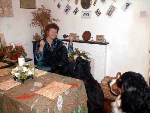 Janet and three Berners
