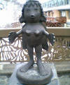 Statue of a strange creature in a bikini - Sapporro