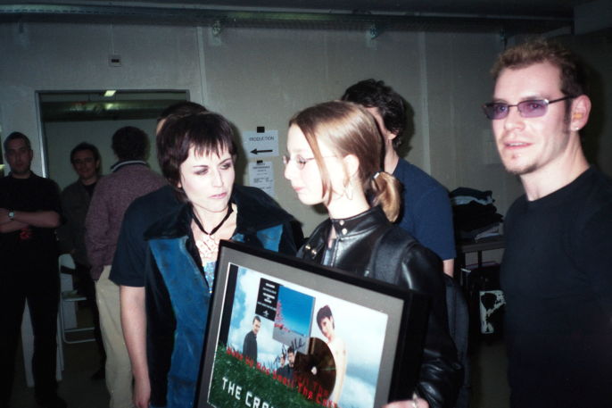 Cranberries and Axelle, the winner of the Meet and greet