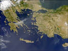 Aegean Smoke from NASA
