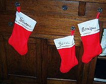 Scraps`and her sisters` stockings