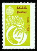 1988, Year of Foof, 3½ kroners.