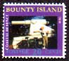 2000, 20 stamp, showing an islander with bicycle and coastal defence gun.