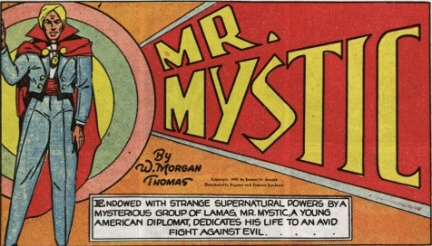 Top panel from an early Mr Mystic story