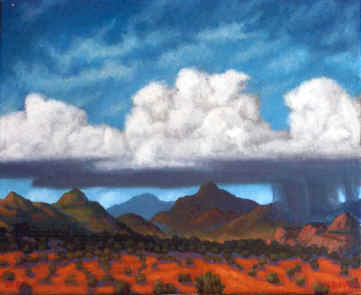 Landscapes of fantastic New Mexico by artist Bill Risbourg