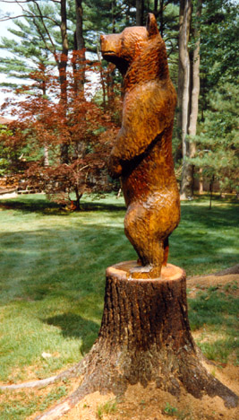 Chainsaw Carving, chainsaw carved bear, bear carving 