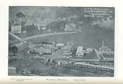 Aerial photo of Gloucester VA hospital, 1918