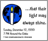 light a candle on Dec 13th in memory of
our angels