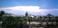 The Residential Desert w/huge Monsoon clouds. Click to enlarge!