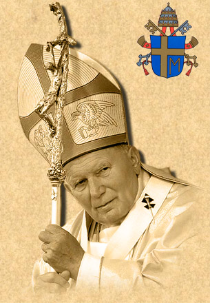Pope John Paul II. Click to view Vatican pages