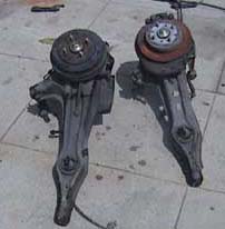 Wagon drums/trailing arms next to the Integra discs/trailing arms