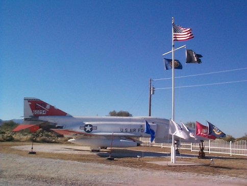 Airplane-F4, Infront of the legion next to Flag Pole