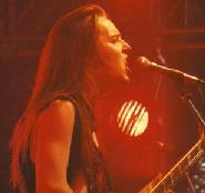 Demonstrating those aggressive vocals