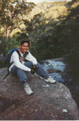 On top of a waterfall at Audley Royal National Park NSW