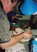 Derek Darling doing silver soldering