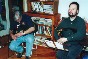 Peter Lewis and Mike Muldoon in a piping class.