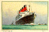 post card image of RMS Aquitania