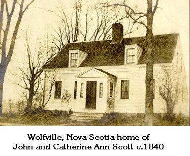 Scott home in
        Wolfville