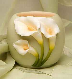 Calla Lily Votive Candle Holder or Candy Dish