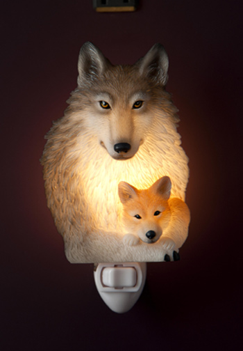 Wolf and Pup Night Light