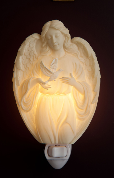 Angel with Dove Night Light
