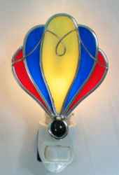 Stained Glass Hot Air Balloon Night Light