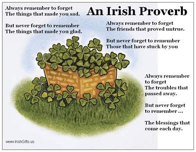 An Irish Proverb Refrigerator Magnet