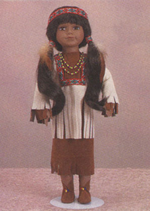pocahontas porcelain doll