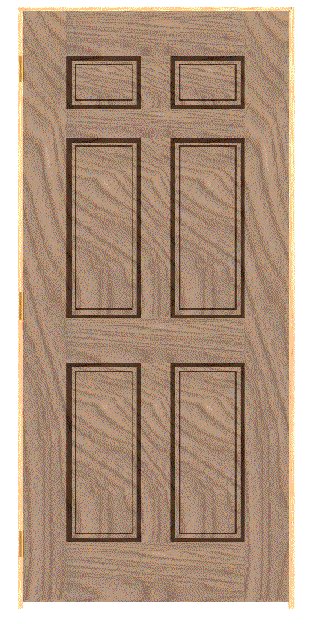 Six Panel Door Solid Wood