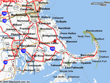 map of Plymouth, Massachusetts