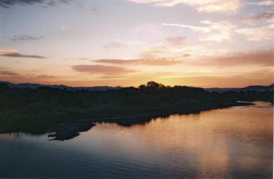 Sunset over the Jefferson River, Whitehall, Montana