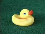 Poor squashed duck off of a bath scrubber from the dollar store