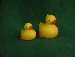 Another set of English ducks. These guys are made of harder plastic than usual (no squeaking here) and are rather chubby. They also have feet!