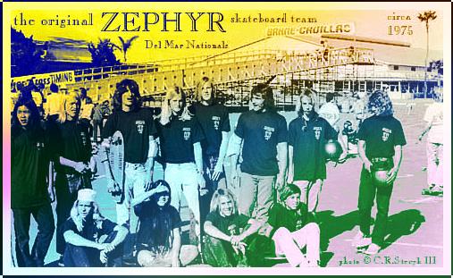 THE ORIGINAL ZEPHYR SKATEBOARD TEAM CIRCA 1975