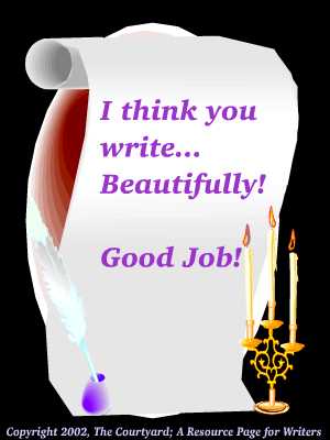 Beautiful Write copyright The Courtyard; A Resource Page for Writers.