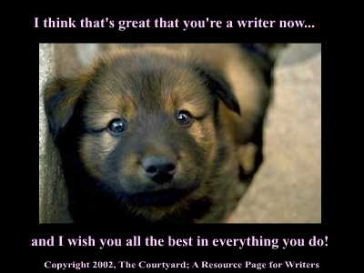 Puppy One copyright The Courtyard; A Resource Page for Writers.